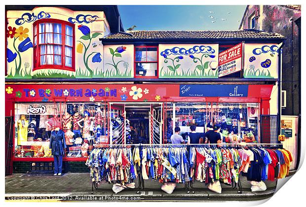 Shopping In Brighton Print by Chris Lord