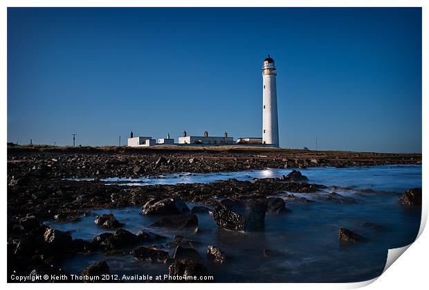 Barns Ness Lighthouse. Print by Keith Thorburn EFIAP/b