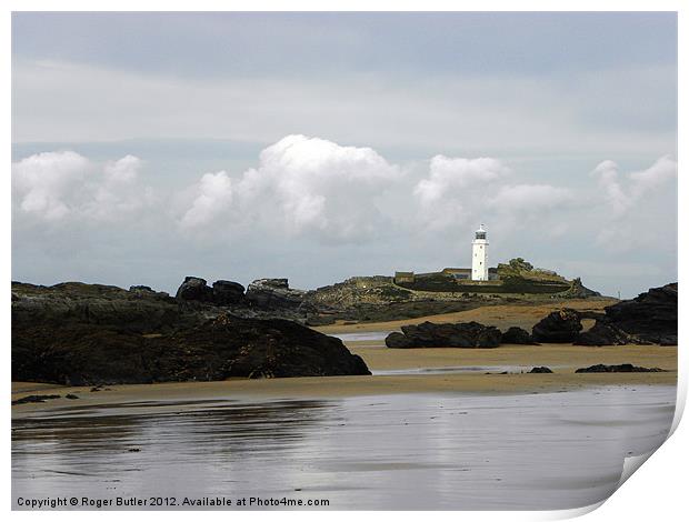 Godrevy After a Summer Shower Print by Roger Butler