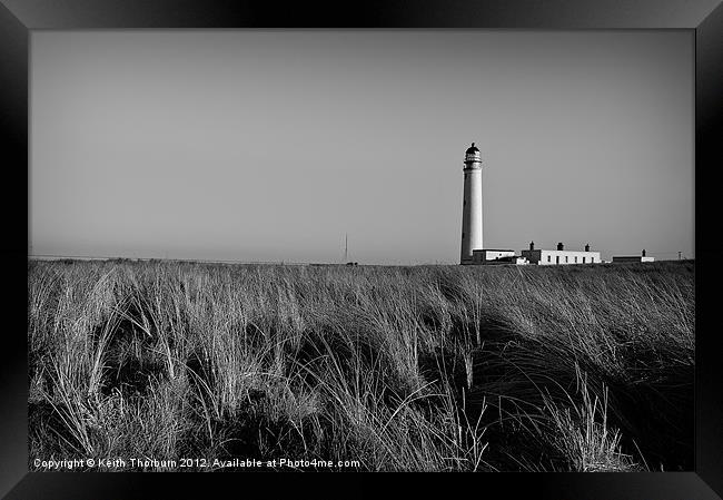 Barns Ness Lighthouse. Framed Print by Keith Thorburn EFIAP/b