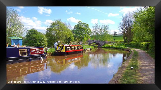 Monmouth & Brecon Canal Framed Print by Paula J James