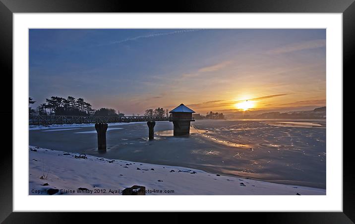 Cropston Reservoir Framed Mounted Print by Elaine Whitby