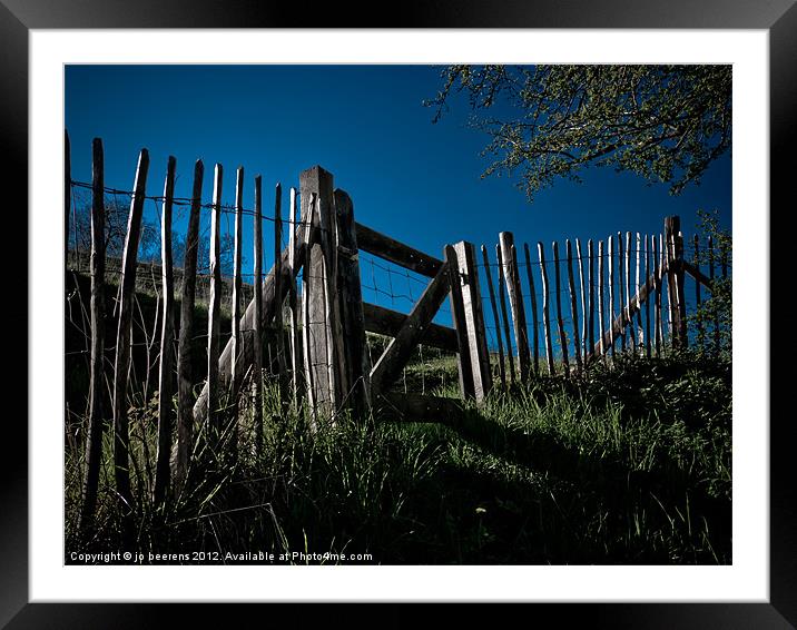 the gate Framed Mounted Print by Jo Beerens