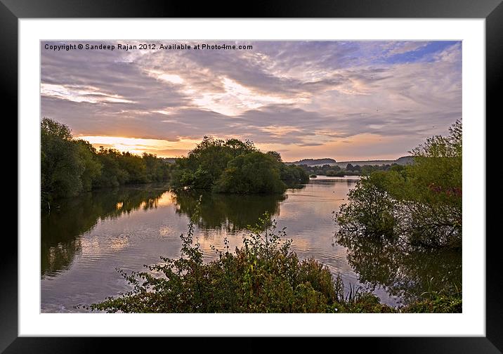 Morning is here Framed Mounted Print by Sandeep Rajan