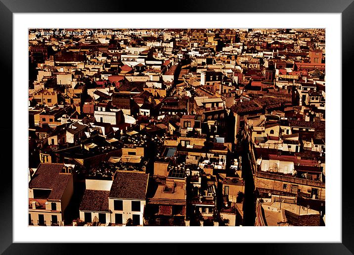 View From Seville Cathedral Framed Mounted Print by JG Mango