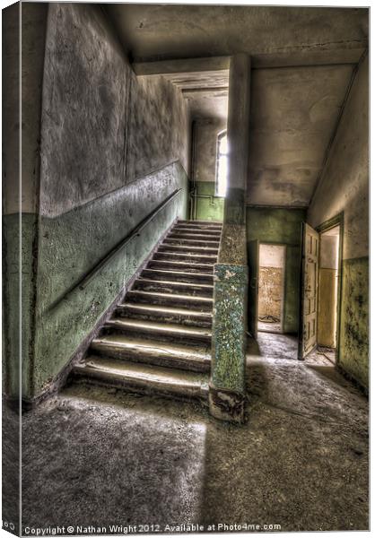 Lunatic doors and stairs Canvas Print by Nathan Wright