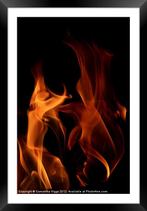 Flame Dancers Framed Mounted Print by Samantha Higgs