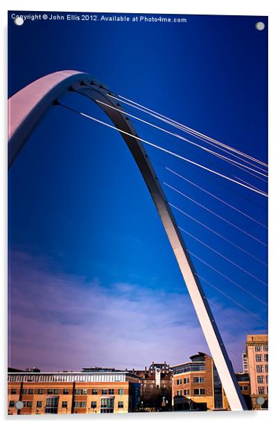 Millenium Bridge (Dramatic) Acrylic by John Ellis