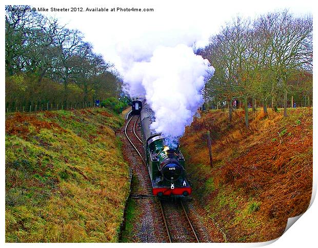 6695 leaving Harmans Cross Print by Mike Streeter