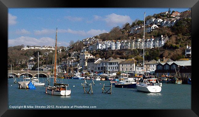 Looe Harbour Framed Print by Mike Streeter