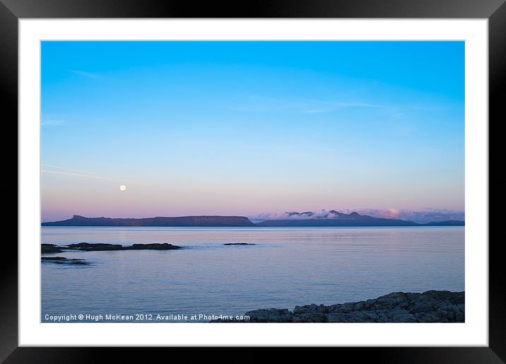 Seascape, Dawn, Islands, Inner Hebrides, Scotland, Framed Mounted Print by Hugh McKean