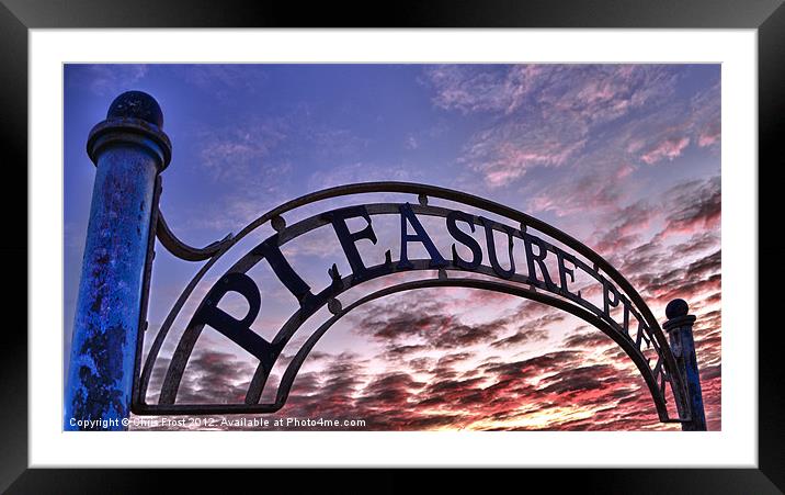 The Pleasure Pier Framed Mounted Print by Chris Frost