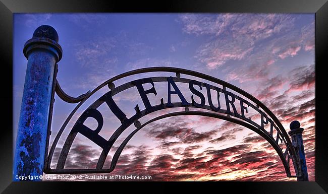 The Pleasure Pier Framed Print by Chris Frost