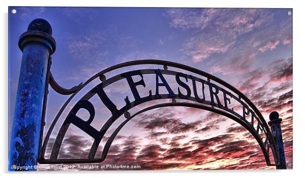 The Pleasure Pier Acrylic by Chris Frost