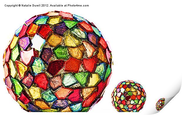 Shattered Spheres Print by Natalie Durell
