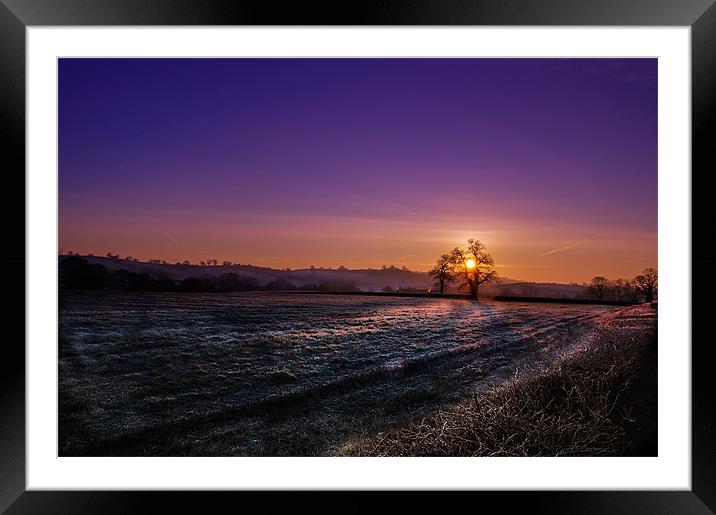Wirksworth Sunrise Framed Mounted Print by Alan Matkin