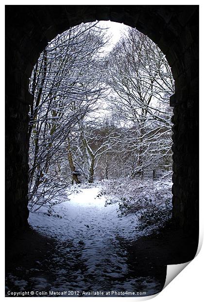 Winter Arch Print by Colin Metcalf
