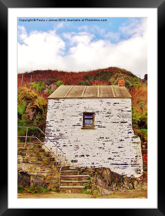 Harbour Master's Office, Porthgain Framed Mounted Print by Paula J James