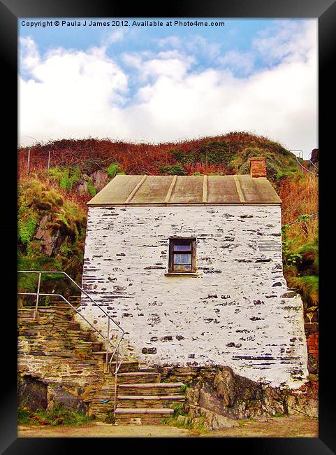 Harbour Master's Office, Porthgain Framed Print by Paula J James