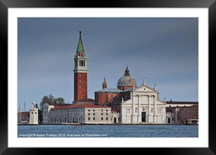 Church of San Giorgio Maggiore, Venice , Italy Framed Mounted Print by Gabor Pozsgai