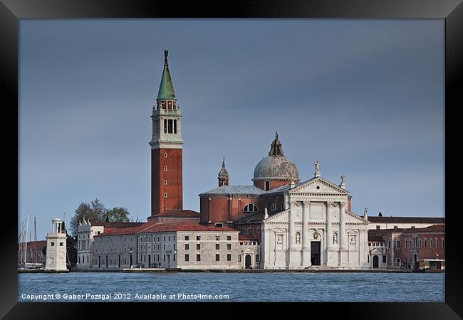 Church of San Giorgio Maggiore, Venice , Italy Framed Print by Gabor Pozsgai