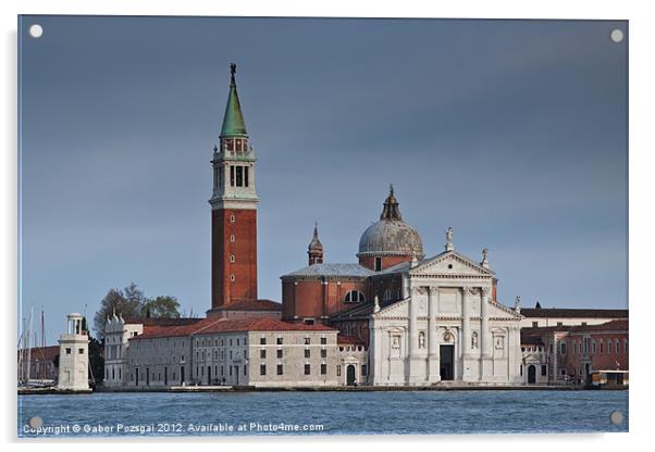 Church of San Giorgio Maggiore, Venice , Italy Acrylic by Gabor Pozsgai