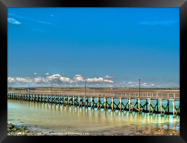 Amble pier Framed Print by Colin Chipp