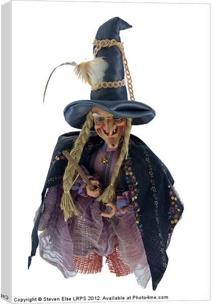 Halloween Witch Canvas Print by Steven Else ARPS