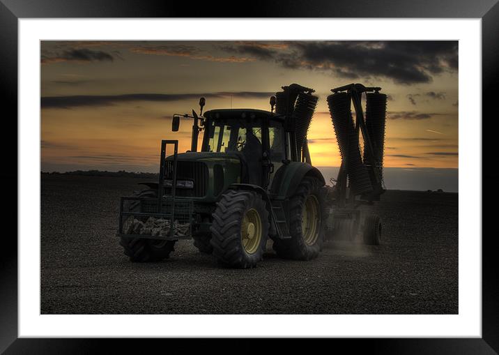 End of a Working Day on the Farm Framed Mounted Print by Oliver Porter