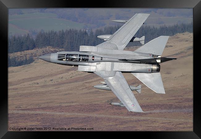Fighter jet Framed Print by peter lewis