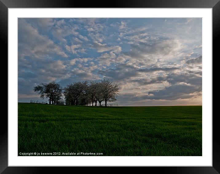 the grass is greener on the other side Framed Mounted Print by Jo Beerens