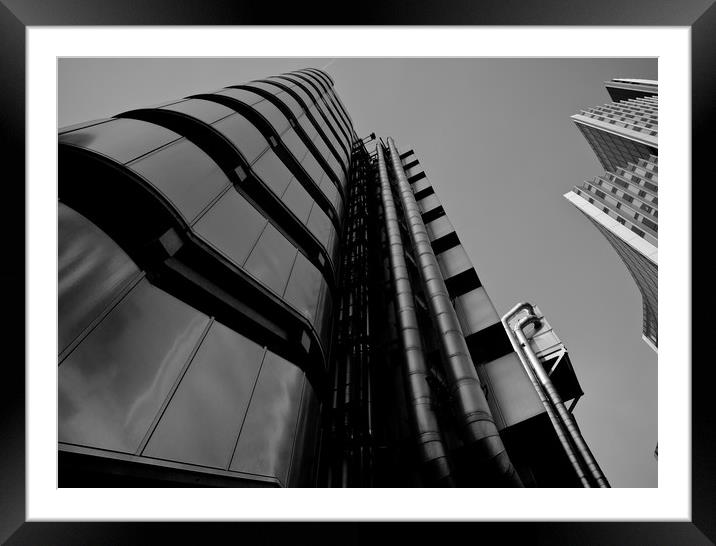 Lloyds of London building Framed Mounted Print by David Pyatt