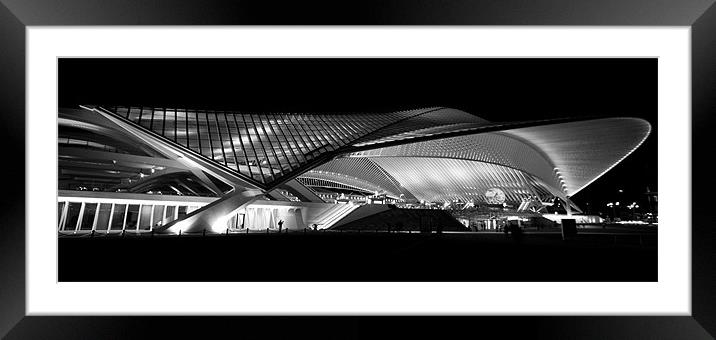 The empire of steel at night Framed Mounted Print by Martin Beerens