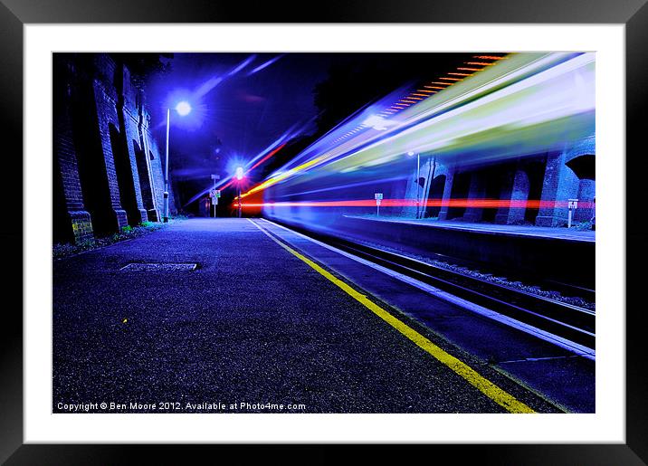 I missed the train Framed Mounted Print by Ben Moore