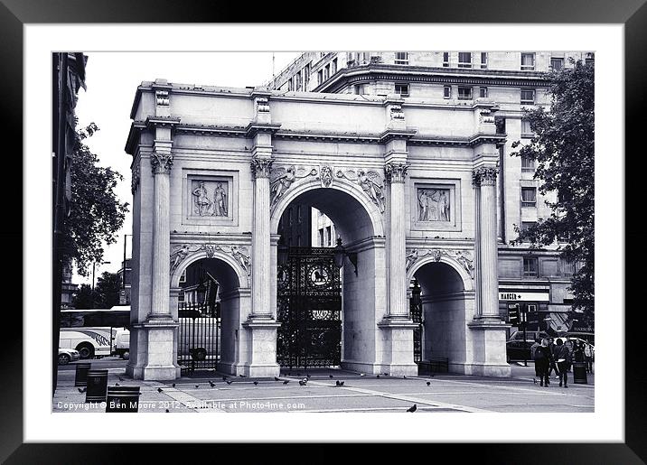 Marble Arch Framed Mounted Print by Ben Moore