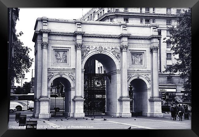 Marble Arch Framed Print by Ben Moore