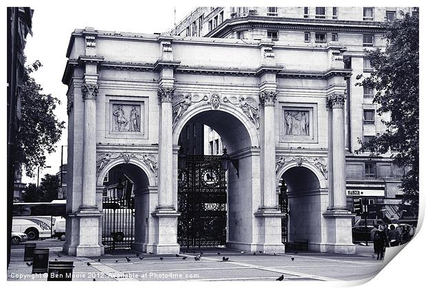Marble Arch Print by Ben Moore