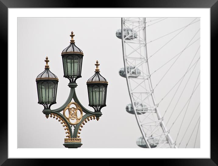 London Eye Framed Mounted Print by Will Black