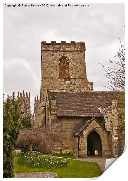 Holy Trinity Goodramgate York Print by Trevor Kersley RIP