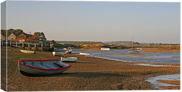 Low Tide At Burnham-Overy-Staithe Canvas Print by Sandi-Cockayne ADPS