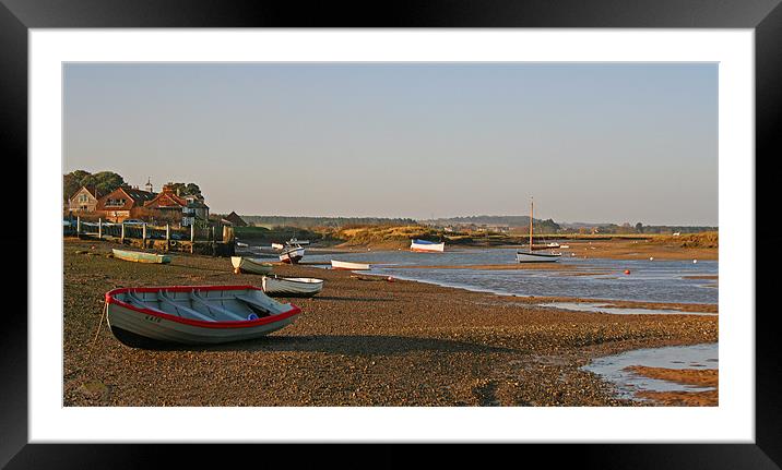 Low Tide At Burnham-Overy-Staithe Framed Mounted Print by Sandi-Cockayne ADPS