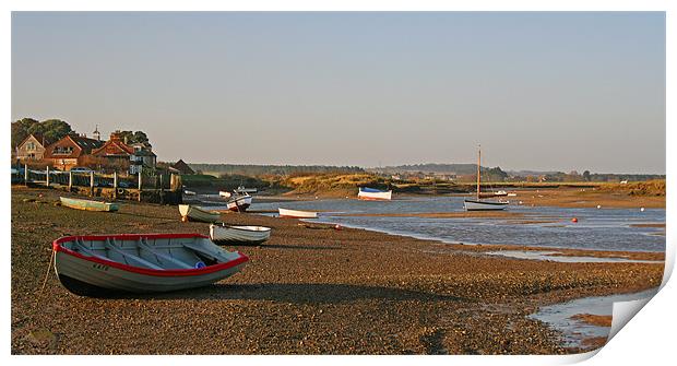 Low Tide At Burnham-Overy-Staithe Print by Sandi-Cockayne ADPS