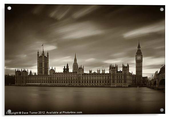 Houses of Parliament, Westminster, London Acrylic by Dave Turner