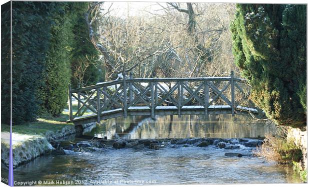 Bridge over the Brook Canvas Print by Mark Hobson