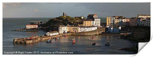 Tenby Harbour Print by Creative Photography Wales