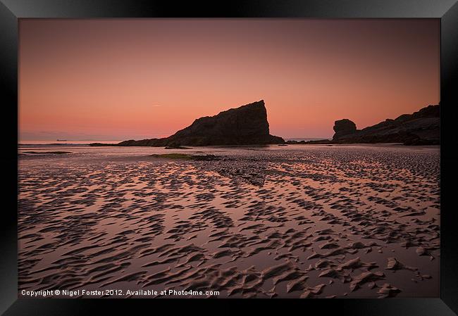 The Rock Broadhaven Framed Print by Creative Photography Wales