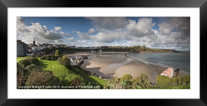 North Beach Tenby Framed Mounted Print by Creative Photography Wales
