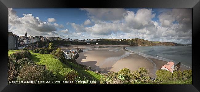 North Beach Tenby Framed Print by Creative Photography Wales
