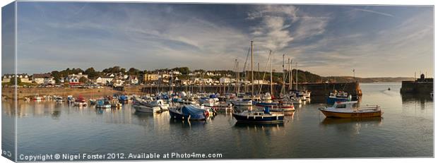 Saundersfoot Harbour Canvas Print by Creative Photography Wales