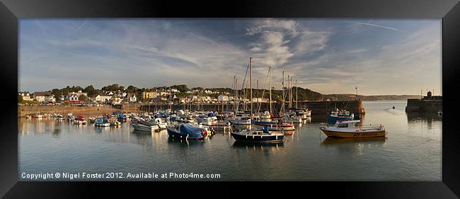 Saundersfoot Harbour Framed Print by Creative Photography Wales